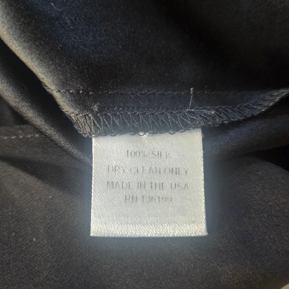 Emerson Thorpe 100% Silk Mesh Tank XS Made in USA Sheer Minimalist Noir GothCore - Picture 5 of 7